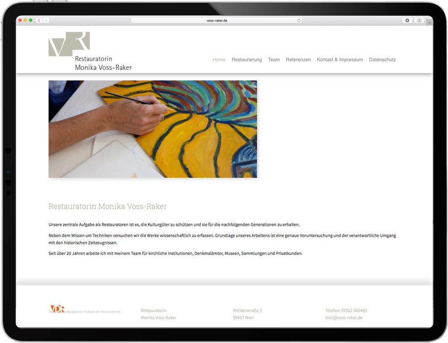 Restauratorin Monika Voss-Raker